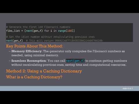 Efficiently Calculating Fibonacci Numbers in Python: A Solution to Halt and Resume
