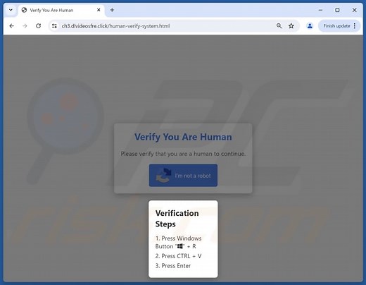Verify You Are A Human (CAPTCHA) Scam