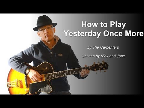 Yesterday Once More Guitar Lesson with TAB The Carpenters