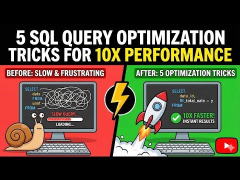 5 SQL Query Optimization Tricks for 10x Performance