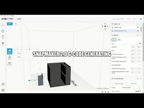 SNAPMAKER 2.0 G-CODE GENERATING WITH LUBAN AND BOT MAKER THINGIVERSE