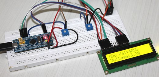 How to use ADC in STM32F103C8 - Measuring Analog Voltage