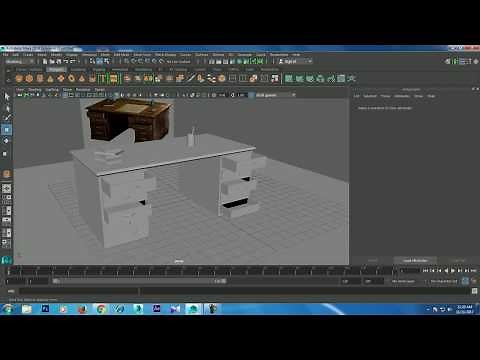 Tutorial on Modeling a table in Maya ( For Beginners)