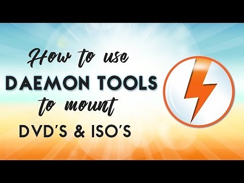 How to use Daemon tools to mount DVD's and ISO's | video tutorial by TechyV