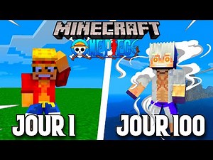 J'AI SURVÉCU 100 JOURS DANS MINECRAFT ONE PIECE !
