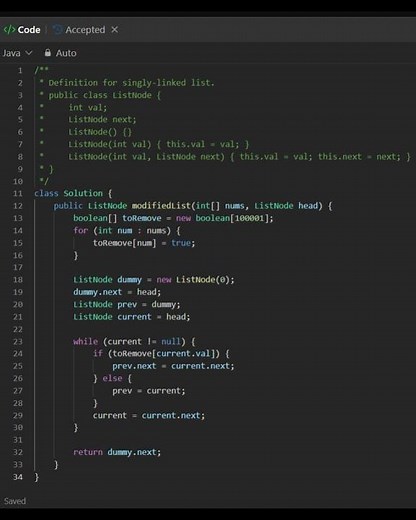 3217 Delete Nodes From Linked List Present in Array 11 1 2025