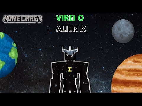 Virei o ALIEN X no Minecraft com o Mod do Ben 10! (Poderes Incríveis)