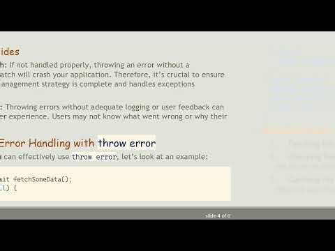 Understanding the Impact of throw error in Node.js Error Handling