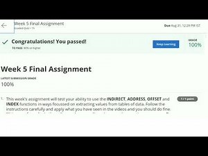 Excel essential advance week 5 final assignment.