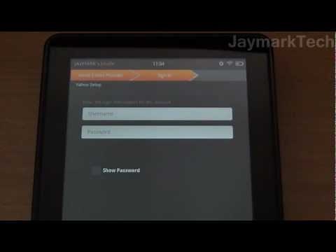 Amazon Kindle Fire Email Setup