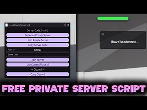 Free Private Server Script GUI - ROBLOX EXPLOITING