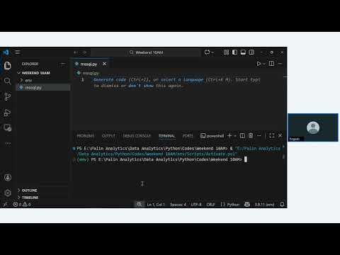 Python 10 AM Weekend Batch Advanced Training : Session 10 (Part -1)