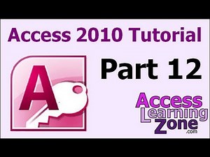 Microsoft Access 2010 Tutorial Part 12 of 12 - Review