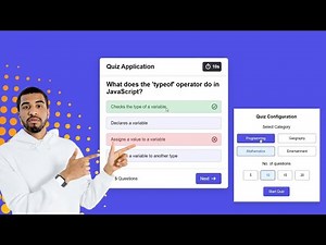 Quiz App made with HTML, CSS and JS || Part 1