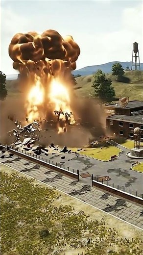 Pubg school's swimming pool exploded #explosion #nuclear