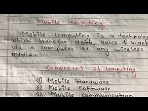 Mobile Computing and Components of Mobile Computing in Nepali🇳🇵