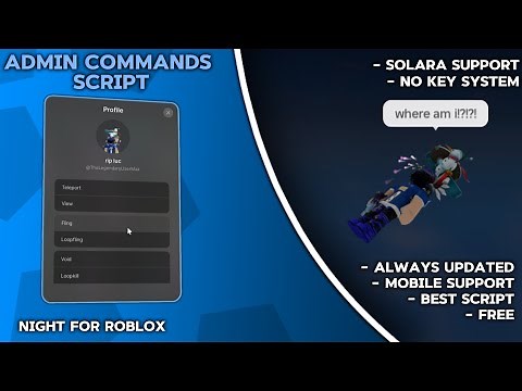 NEW Roblox Admin Command Script | BEST FE UNIVERSA | Pastebin | Solara Support | Mobile Support 2024
