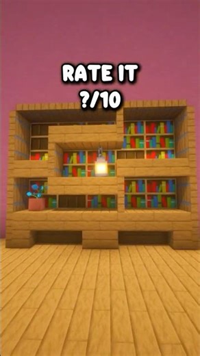Minecraft Bookshelf Design📚