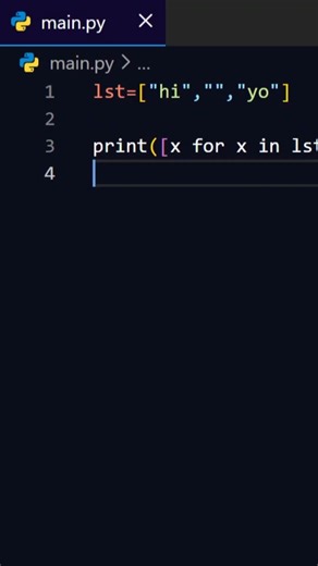 Remove empty string in list using Python #coding #python #programming
