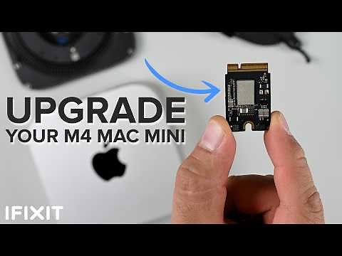 M4 Mac mini Teardown - UPGRADABLE Storage, Powerful, and TINY