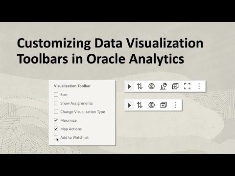Customizing Data Visualization Toolbars in Oracle Analytics