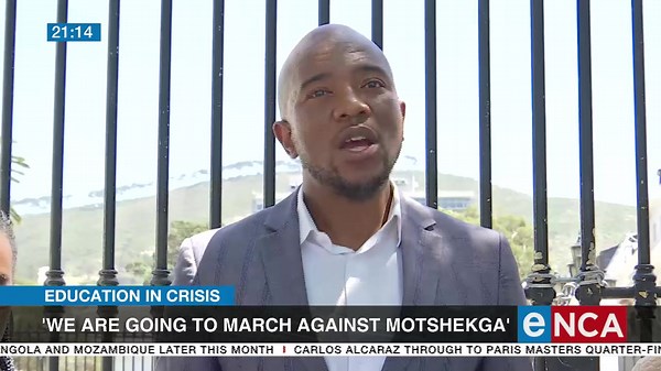 12K views · 336 reactions | Build One South Africa in partnership with various organisations in the Education sector are planning to march against Basic Education Minister Angie Motshekga. Bosa leader, Mmusi Maimane says Motshekga has failed the country's education system. #DStv403 #eNCA | eNCAnews | Facebook