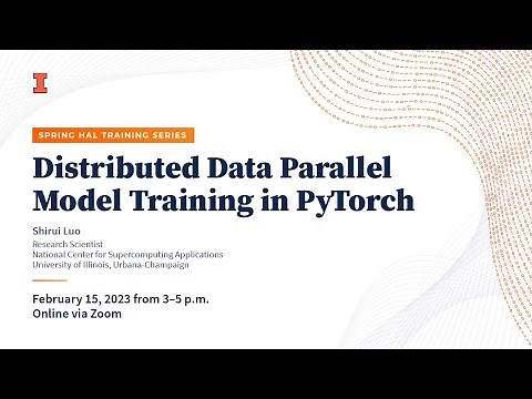 Distributed Data Parallel Model Training in PyTorch