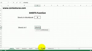 How to Use Excel SHEET and SHEETS Functions