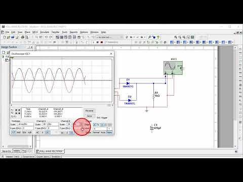 Full Wave Rectifier Circuit Simulation using Multisim
