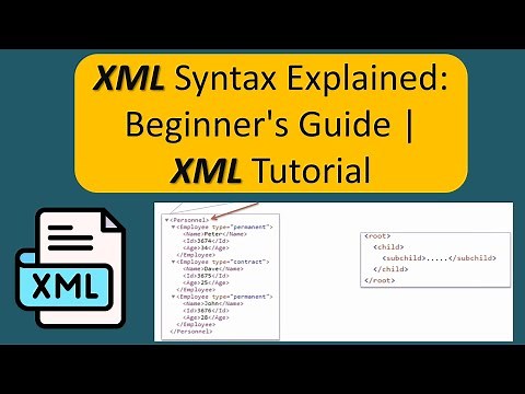 XML Syntax Explained: Beginner's Guide | XML Tutorial