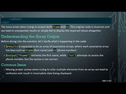 Mastering Array Output in PHP: A Guide to Using Multiple Options in Echo Statements