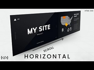 Create A Horizontal Website using HTML CSS (UNDER 5 MINS!)