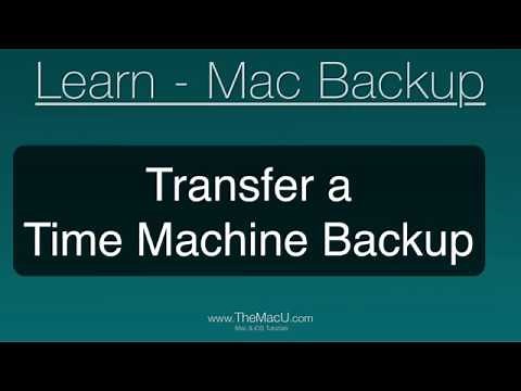 How to transfer a Time Machine Backup to a new drive!