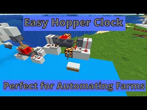 Easy Redstone Hopper Clock/Timer Minecraft Java 1.17