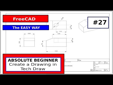 FreeCAD for Beginners #27 Tech Draw