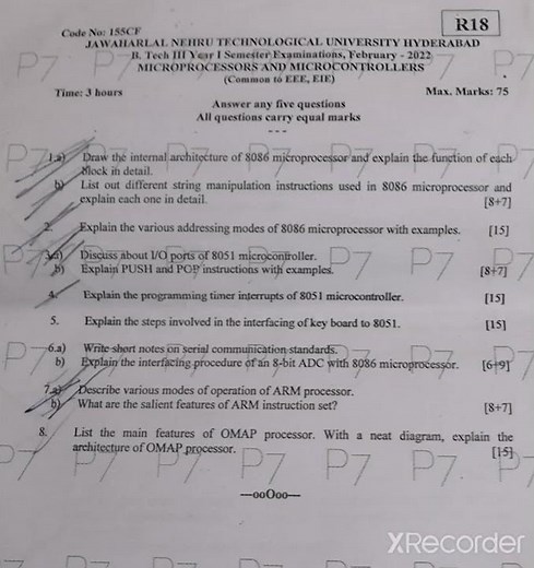 MICROPROCESSOR AND MICROCONTROLLER