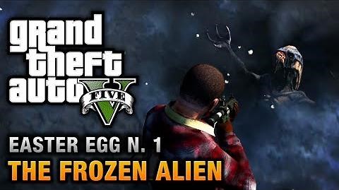 GTA 5 - Easter Egg 1 - Frozen Alien and Secret Map