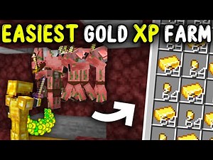 EASIEST GOLD XP Farm Minecraft 1.21!