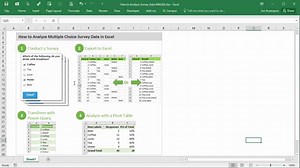 How to Analyze Survey Data in Excel   Video - Excel Campus