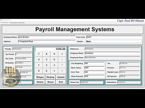 How to Create Payroll Management System with MySQL Database in Python - Full Tutorial