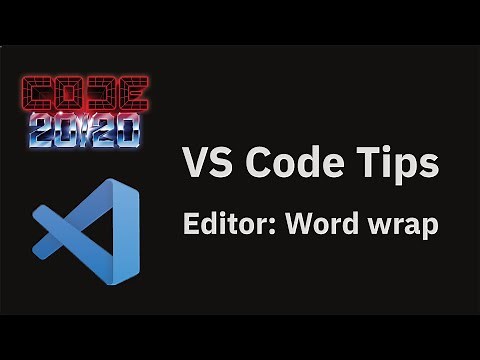 VS Code tips — Editor word wrap