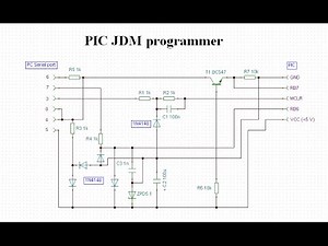 How to programming pic microcontroller Simple JDM programmer with circuit diagram