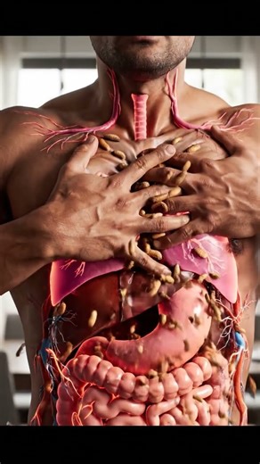 3D Digestive Systems Animation | Eating Food Through Human Anatomy #digestion #shortvideo