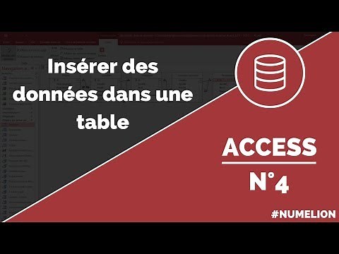Access Tutorial and Lesson #4: Inserting Data into a Table