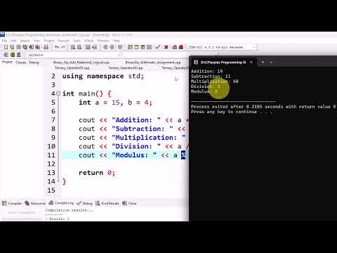 Lecture:19 |Binary Operator in C++ |Arithematic Operator| Assignment Operator| Logical Operators