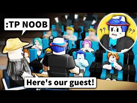 I used Roblox ADMIN to make a TALK SHOW... and pretended noobs were celebrities