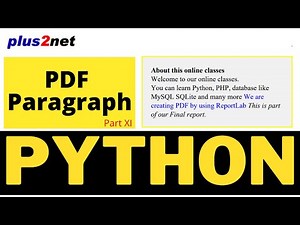 Adding Paragraph text to PDF by Python ReportLab with style properties, layout and formats