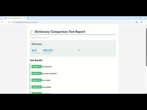Lesson 2: Assertion Logic - Deep Dictionary Comparison for Production