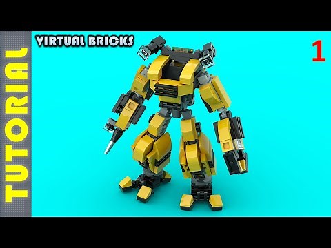 Tutorial lego mech moc # 1 como construir mech lego robot lego videos lego instructions hardsuit