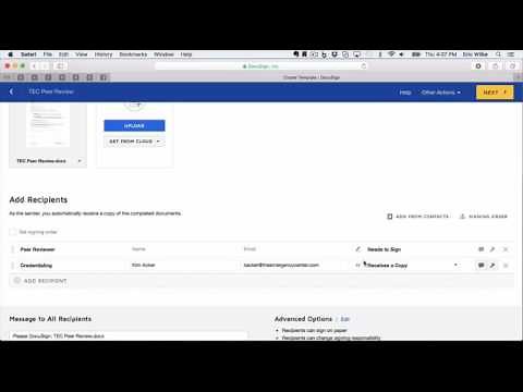 Creating DocuSign Templates